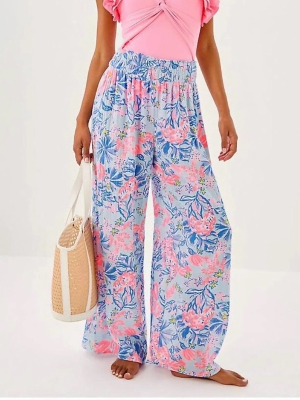 Lilly Pulitzer Enzo Gauze Cover Up Beach Pants XXS